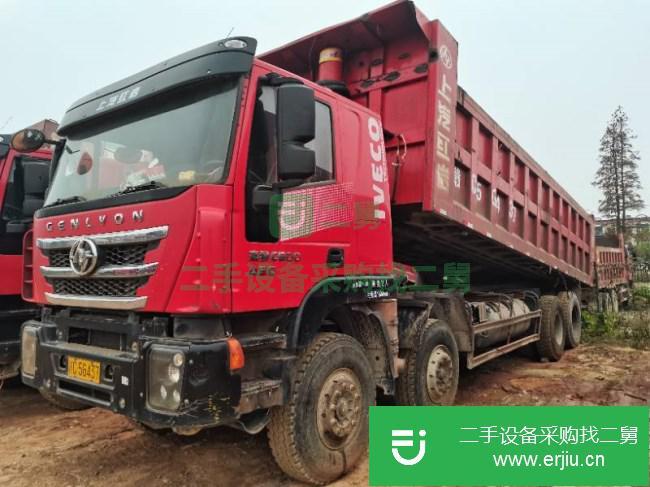 廣東出售二手上汽紅巖杰獅18年7月430馬力8米6自卸車