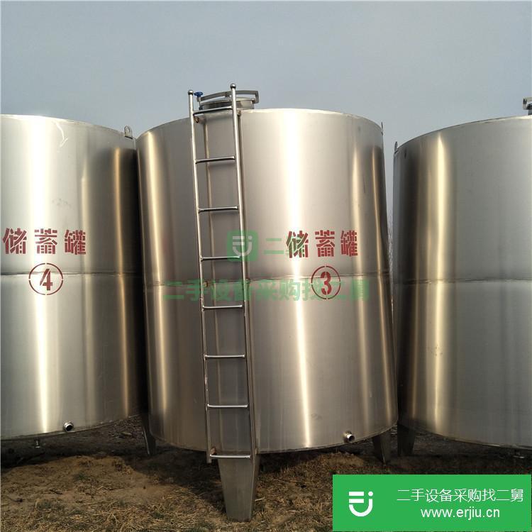 山東出售二手食品級5噸不銹鋼儲罐