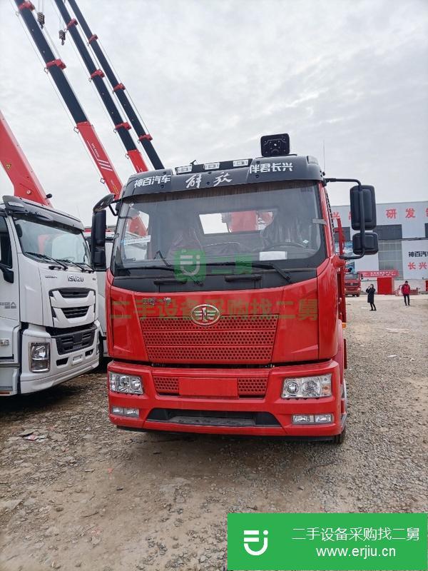 山西出售二手一汽解放單橋8噸隨車吊