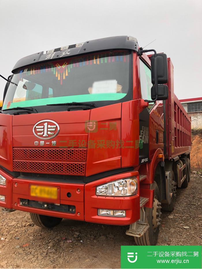 江西出售二手一 汽解放350馬力國(guó)五自卸車