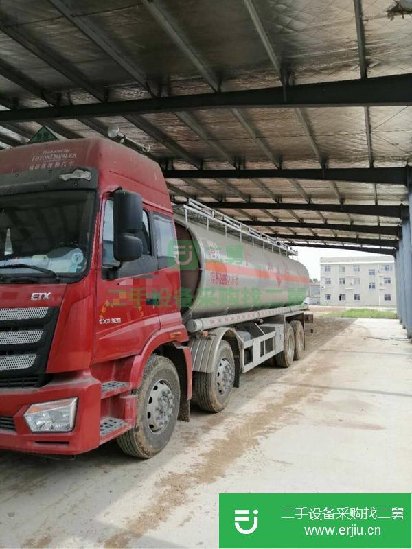 湖北出售二手福田歐曼前四后八320馬力19噸油罐車