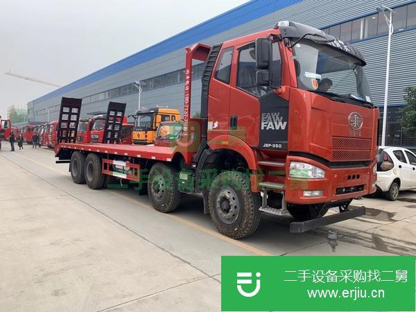 湖北出售二手解放前四后八平板運輸車