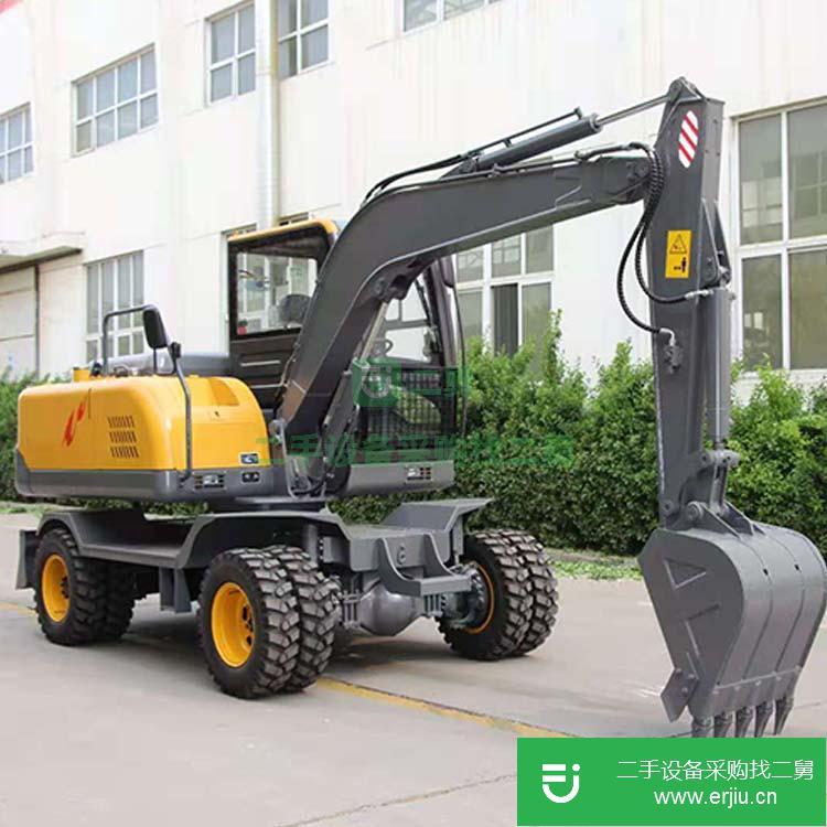 山東出售二手沃爾雷輪式挖掘機