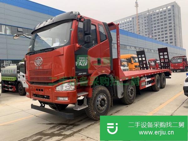 湖北出售二手解放前四后八平板運輸車