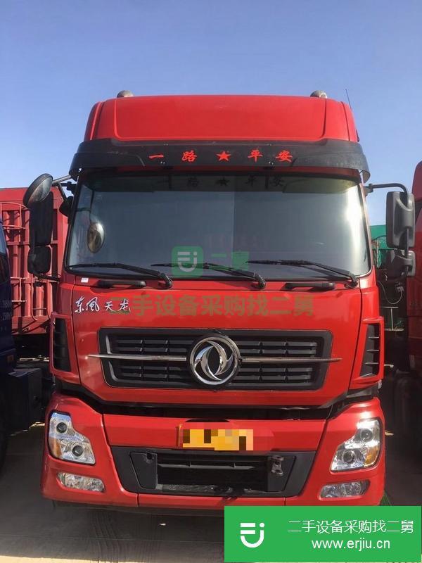 湖北出售東風天龍貨車，450馬力輕盈版，原車原版，帶四路監控，帶獨立空調