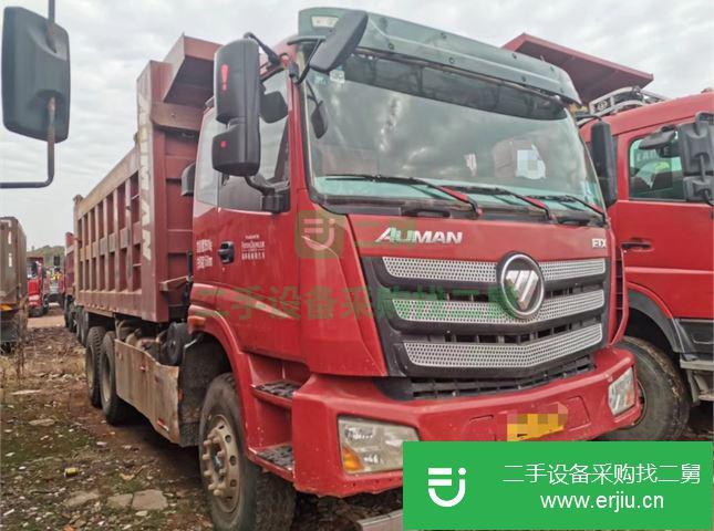 江西出售二手福田歐曼后八輪國五350馬力5.8米自卸車