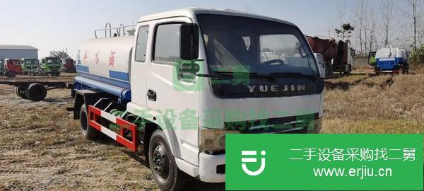 湖北出售二手躍進5方灑水車朝柴120馬力