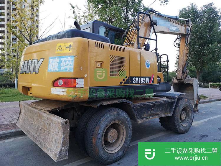上海出售二手三一重工SY155W輪式挖掘機(jī)
