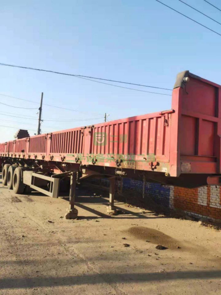 出售15年的精品13米60公分標箱掛斗半掛車