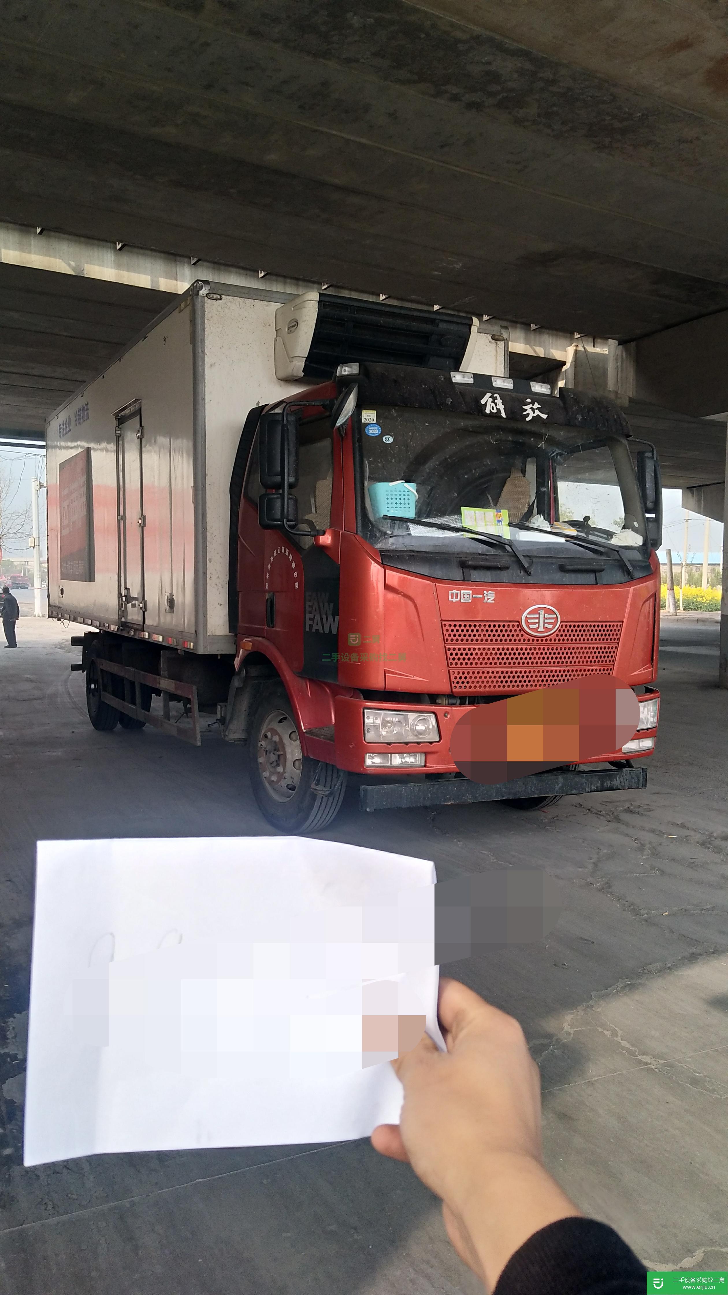 河南出售二手一汽解放180馬力冷藏車