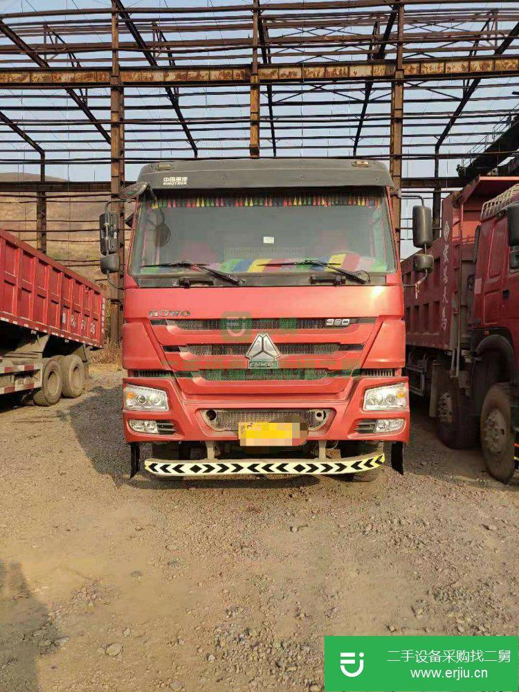河北出售二手重汽豪沃380馬力國五7.8米自卸車