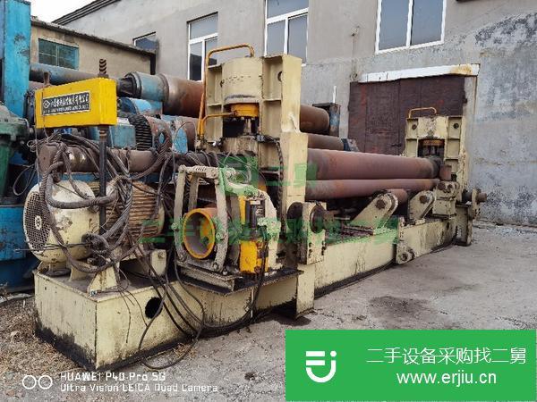 新疆出售二手實心國標W11-12*3200液壓全自動卷板機