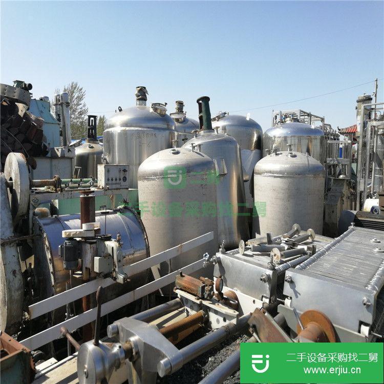 山東出售二手化工不銹鋼儲罐