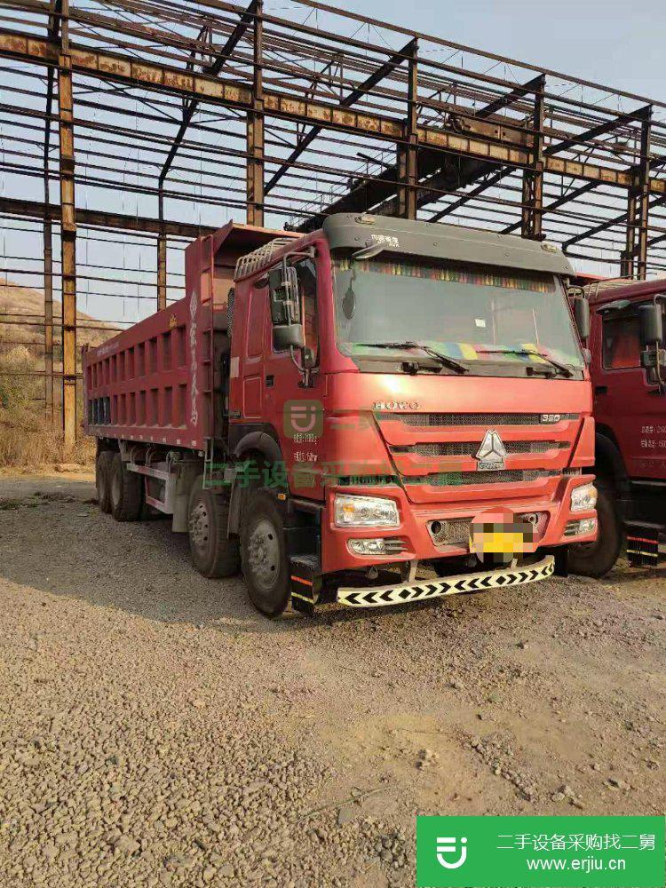 河北出售二手重汽豪沃380馬力國五7.8米自卸車