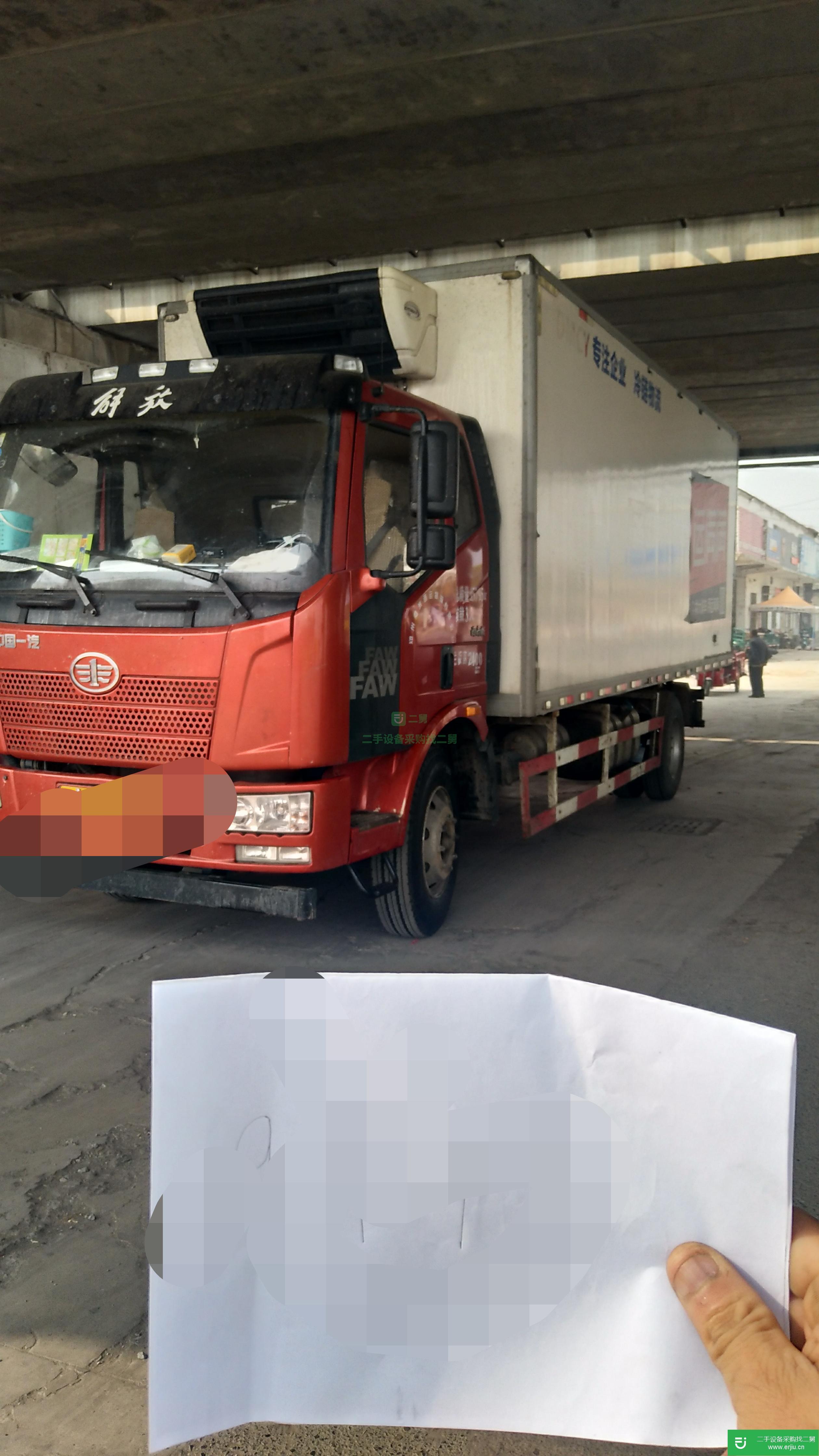 河南出售二手一汽解放180馬力冷藏車