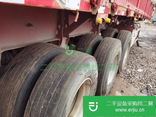 河北出售13米6O標廂側翻半掛車