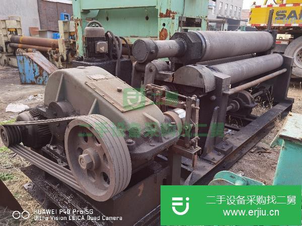 湖北出售二手實心W11-25*2500機械全自動卷板機