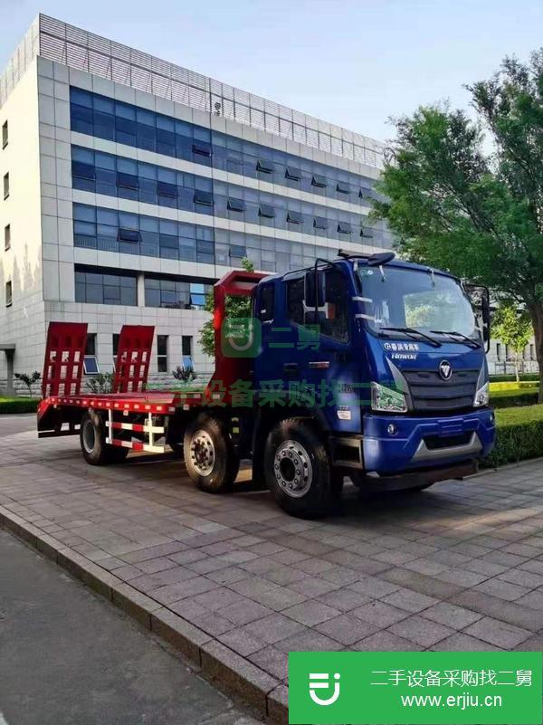 山東出售二手福田國?六小三軸平板運輸車