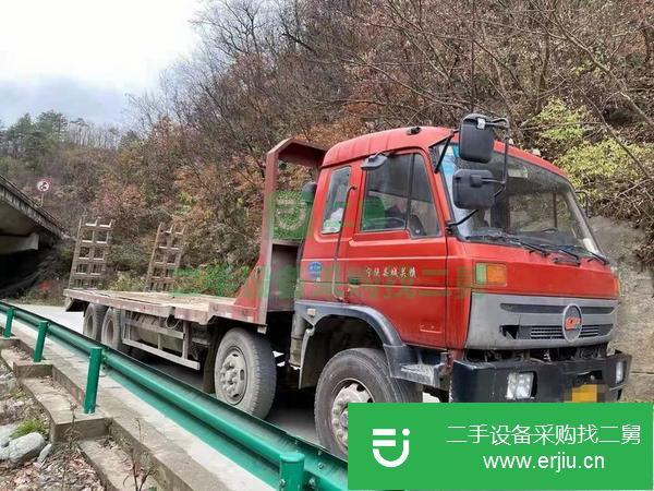 湖北出售二手帶戶前四后八平板運輸車國4排放
