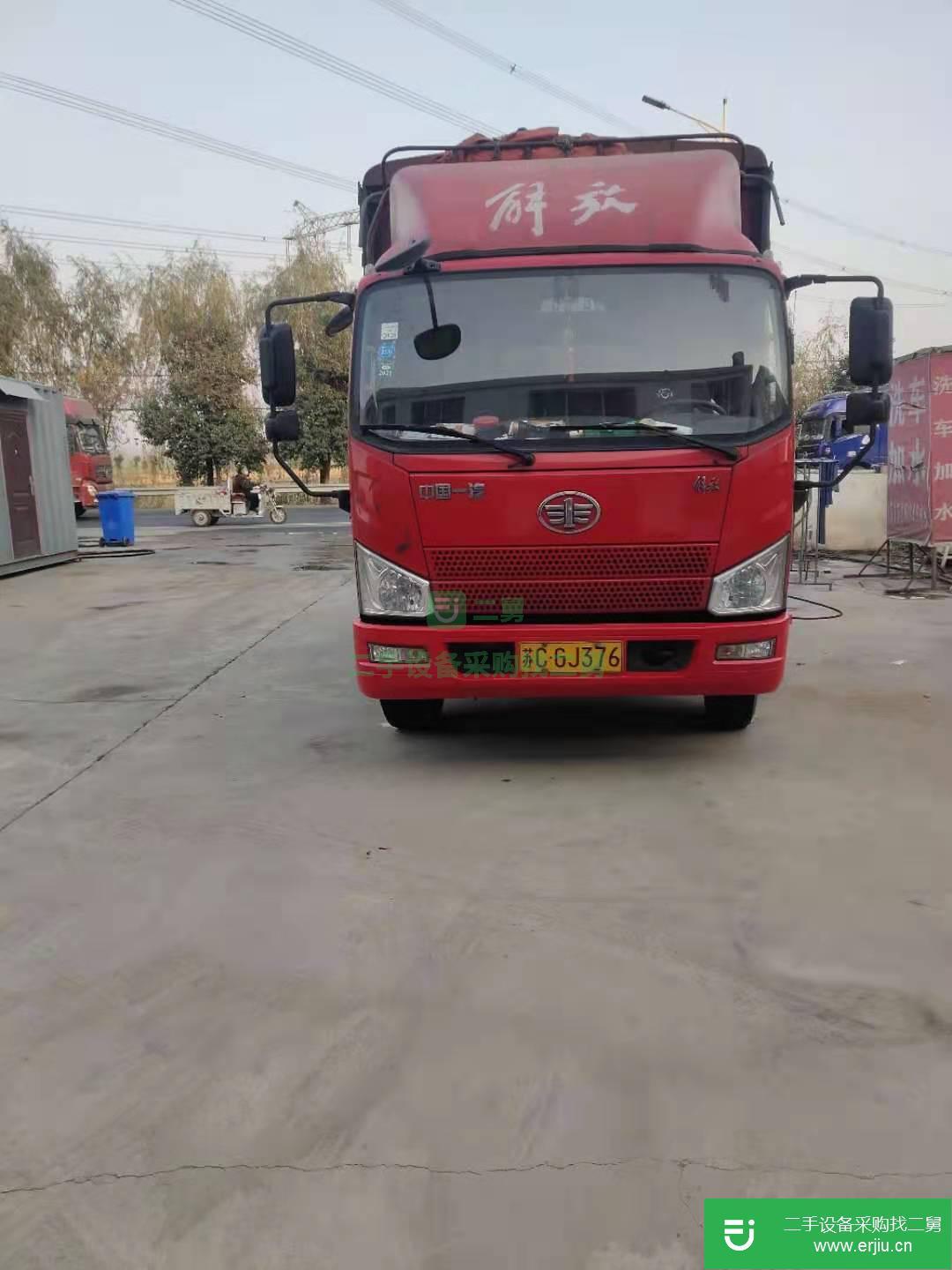 江蘇出售二手一汽解放J6F輕卡150馬力國五倉柵式載貨車