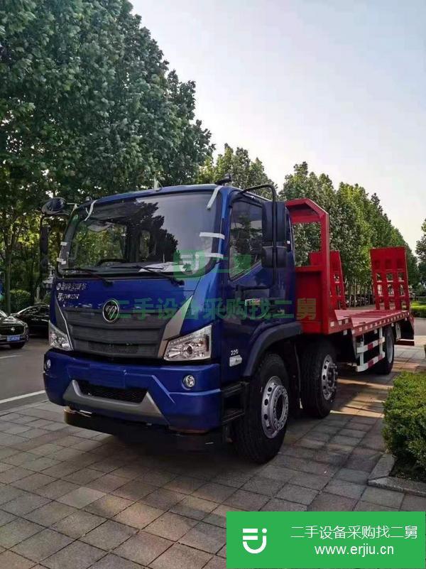 山東出售二手福田國?六小三軸平板運輸車