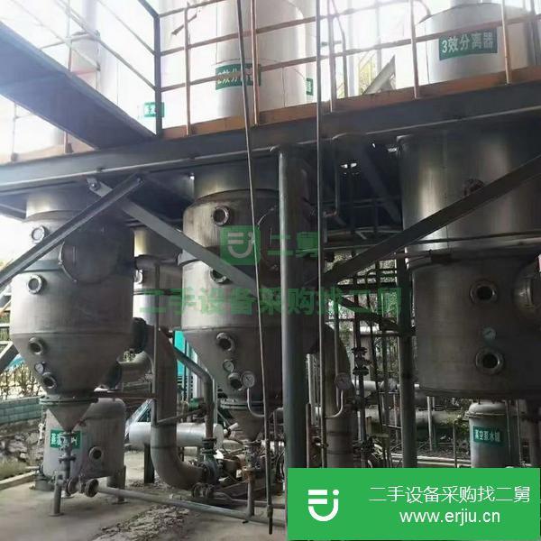 山東出售二手3效兩噸強制循環鈦材蒸發器