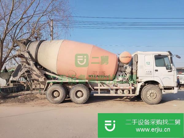 山東出售二手豪沃340馬力國四大12方攪拌車