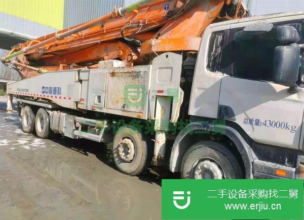 湖南出售二手斯堪尼亞四橋叉腿56米泵車車況良好，手續齊全隨時過戶