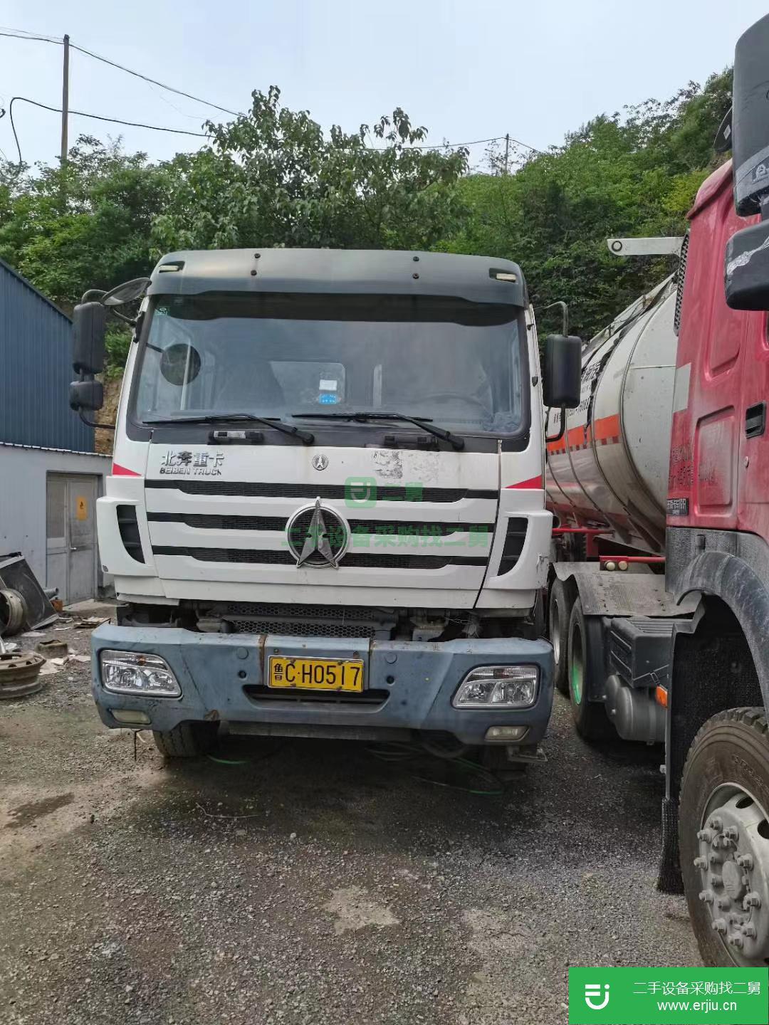 山東出售二手北奔重卡340馬力國四牽引車車況良好無事故
