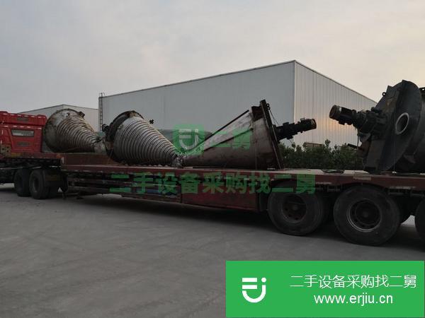 河北出售二手3000升雙螺旋錐型混合機