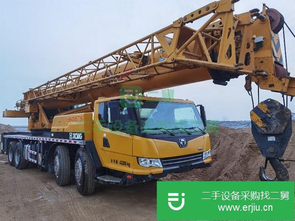 山東出售二手徐工50KA國四五節臂43.5米吊車手續齊全