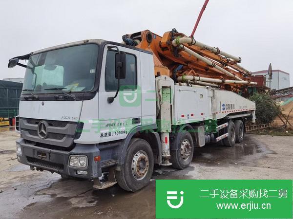 湖南出售二手12年中聯奔馳52米泵車
