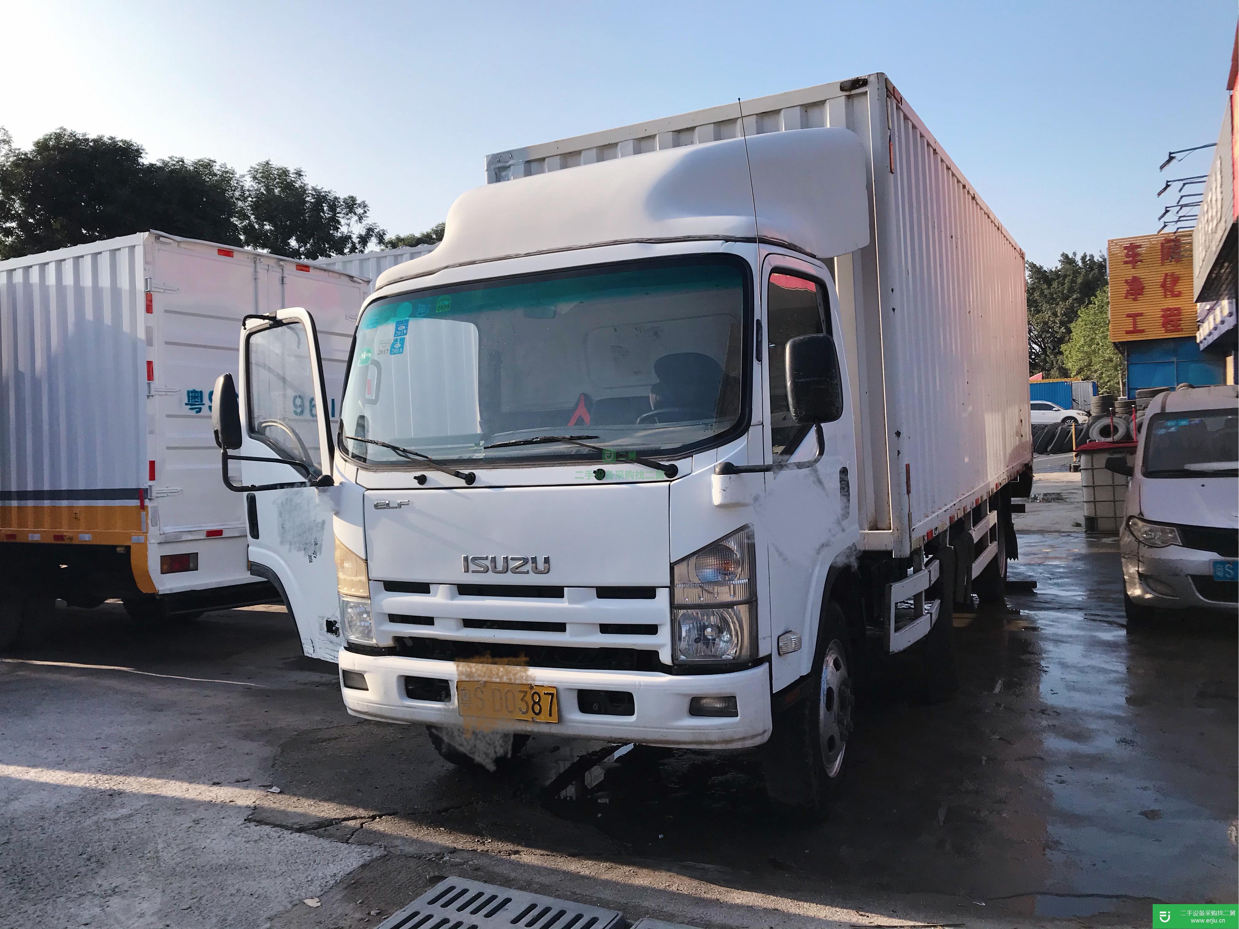 廣東出售二手慶鈴190馬力國(guó)四箱式貨車(chē)