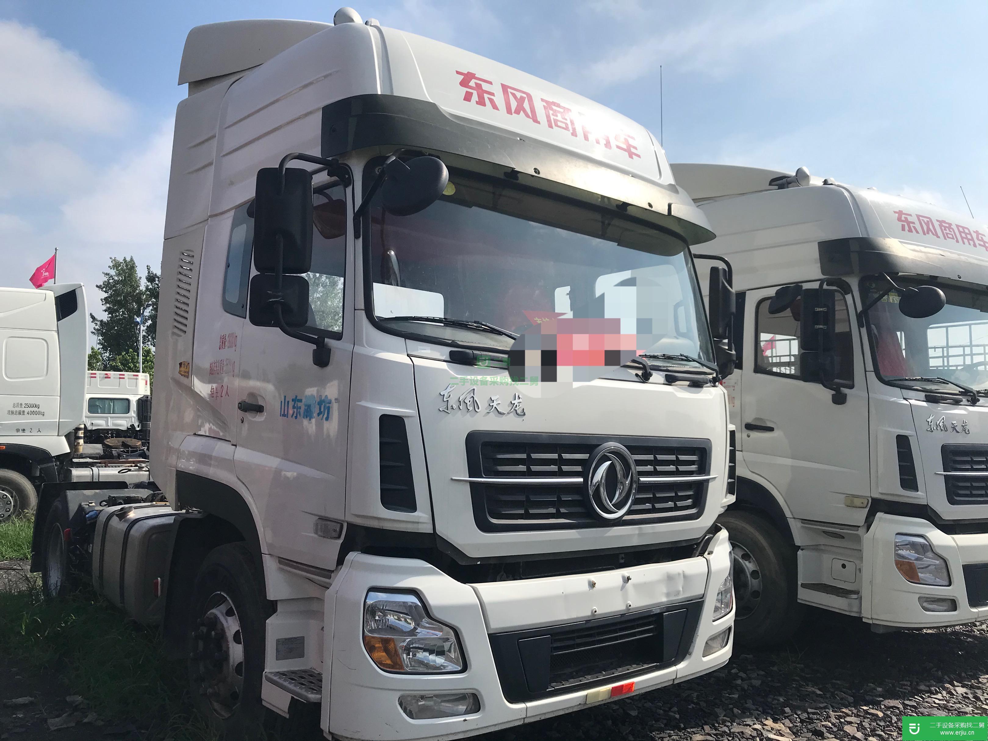 山東出售二手東風天龍340馬力牽引車