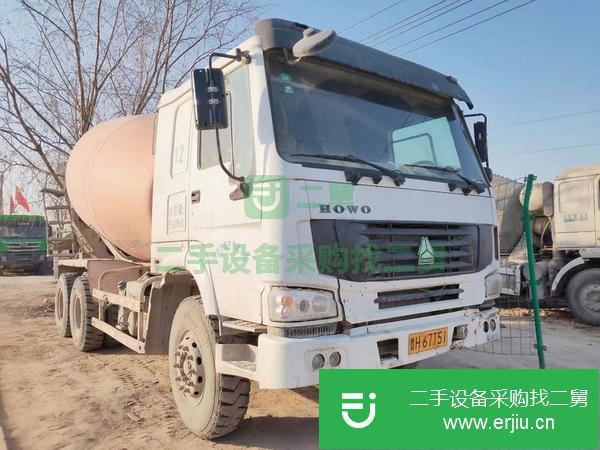 山東出售二手豪沃340馬力國四大12方攪拌車