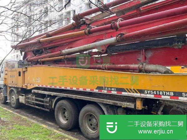 江蘇出售二手三一52米6節臂混凝土泵車完美車況