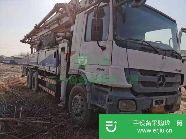 湖南出售二手中聯47米雙油泵大排量泵車車輛手續齊全