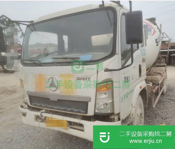 廣西出售二手三一單橋5方攪拌車