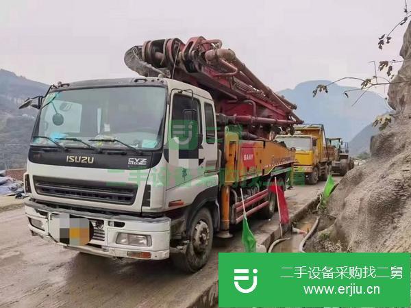 河南出售二手三一37米叉腿三橋四節臂泵車手續齊全隨時過戶提檔