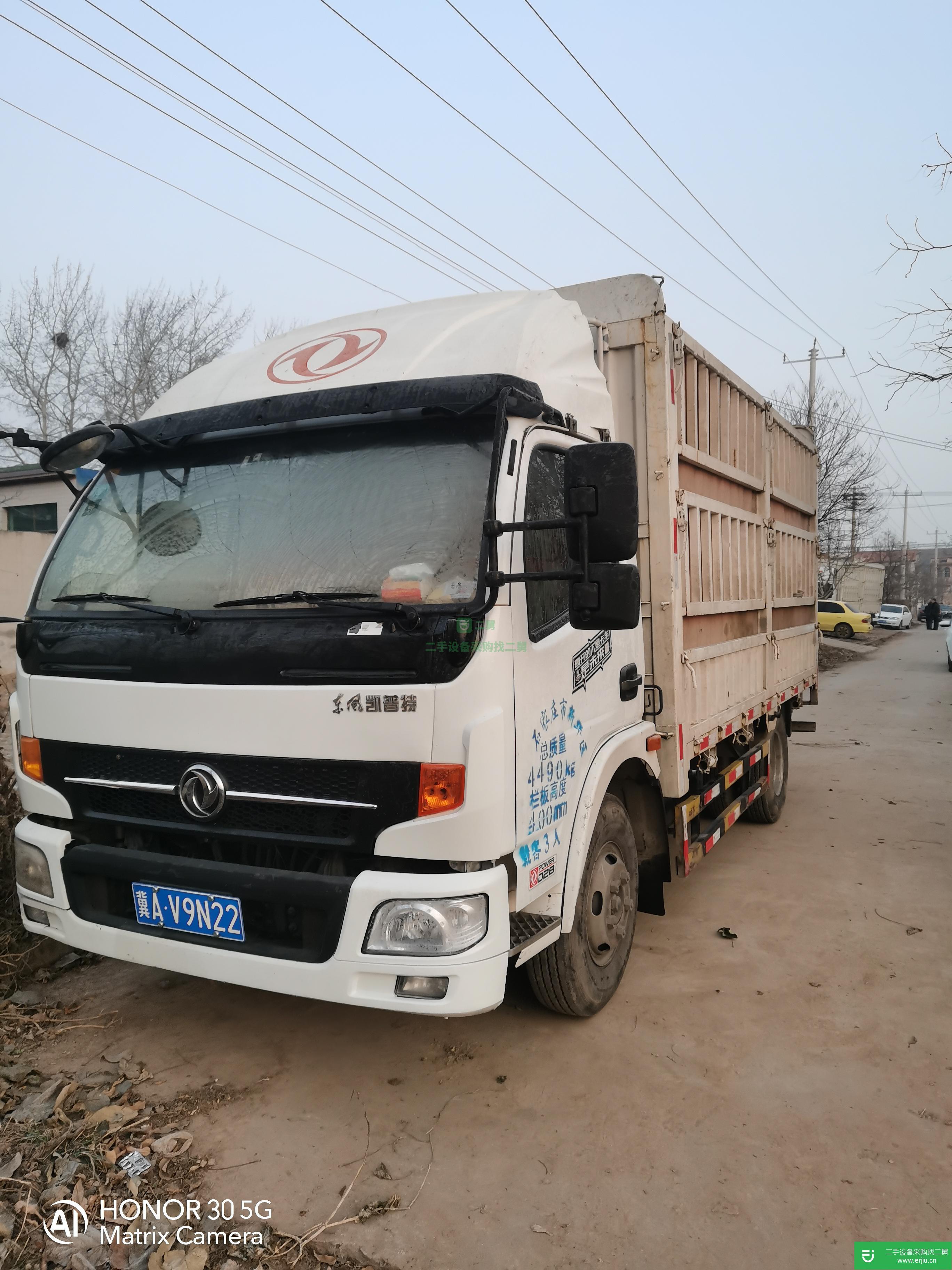 河北出售二手東風凱普特116馬力國四高欄載貨車