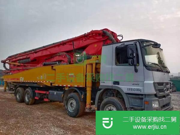 湖南出售二手三一叉腿四橋六節(jié)臂56米國四泵車手續(xù)齊全包過戶提檔