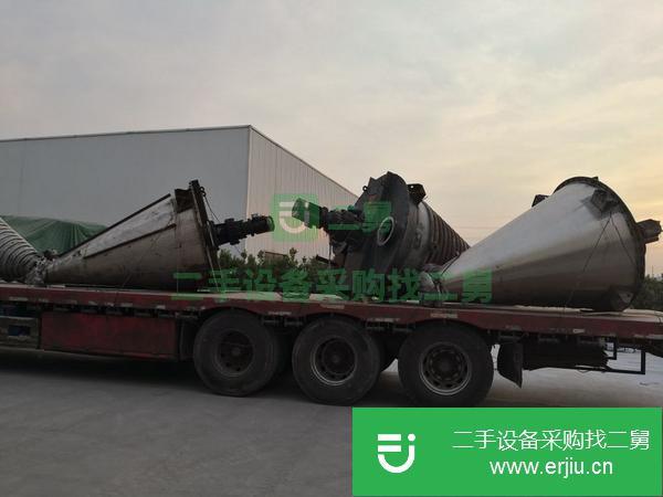 河北出售二手3000升雙螺旋錐型混合機