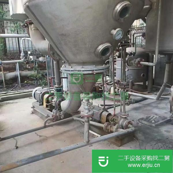 山東出售二手3效兩噸強制循環鈦材蒸發器