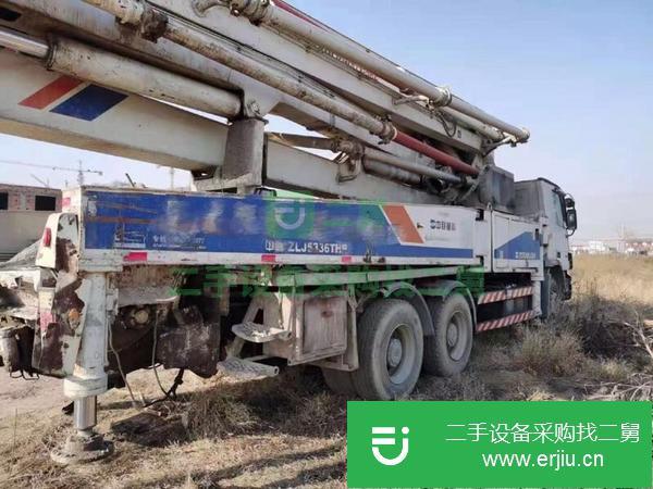 湖南出售二手中聯47米雙油泵大排量泵車車輛手續齊全