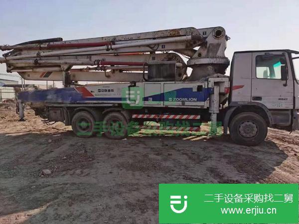 湖南出售二手中聯47米雙油泵大排量泵車車輛手續齊全