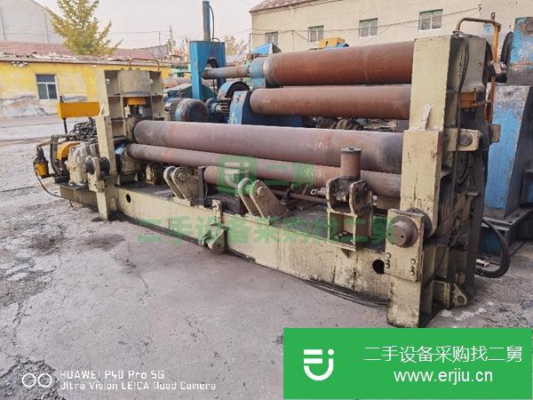 吉林出售二手國標實心W11S-12*3200液壓萬能全自動卷板機