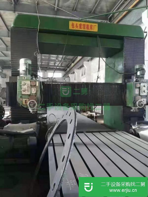 內蒙古出售二手包頭重型2x8米龍門銑床