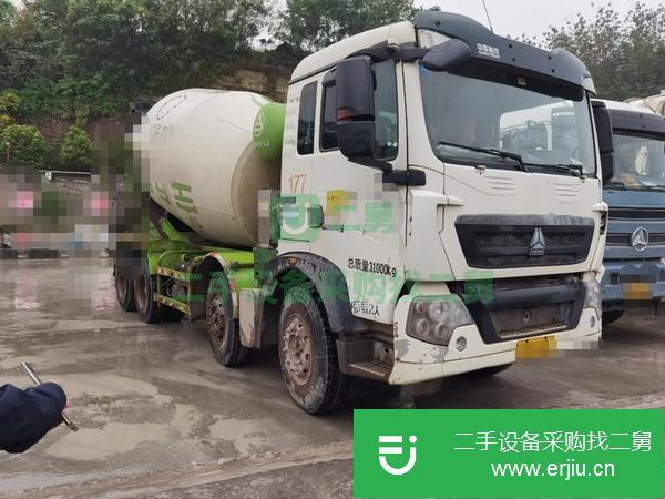 廣西出售二手豪沃國五輕量化12方攪拌車