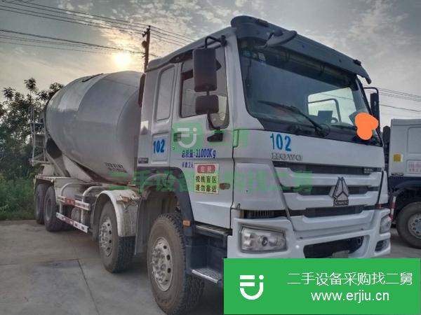 山東出售二手豪沃攪拌車國五大20方380馬力