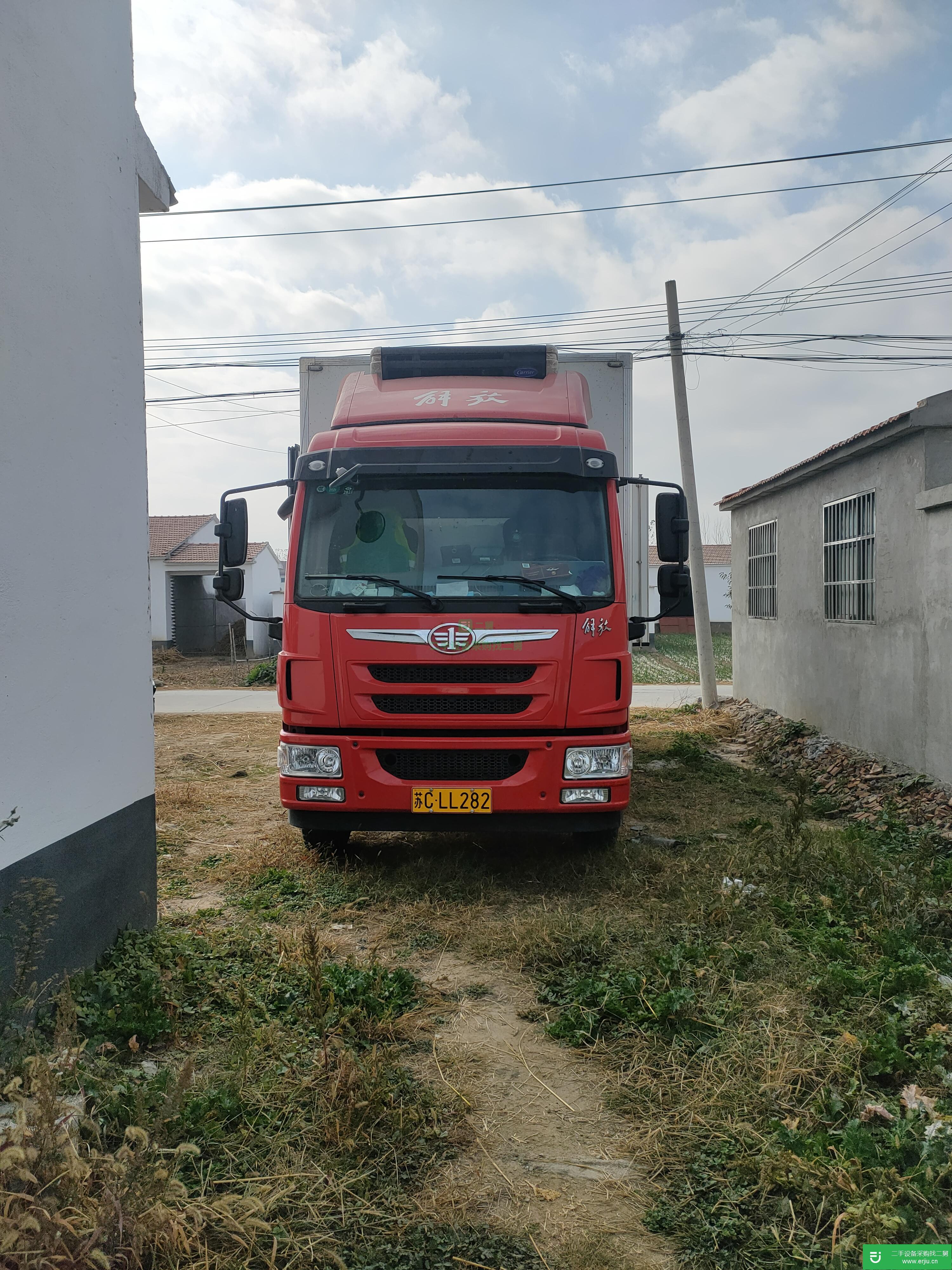 江蘇出售二手一汽解放輕卡190馬力國五冷藏車